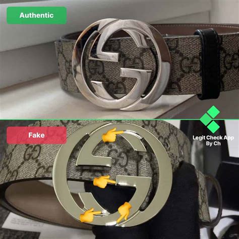 gucci belt buckle real vs fake